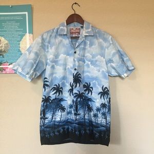 RJC baby blue clouds hawaiian shirt